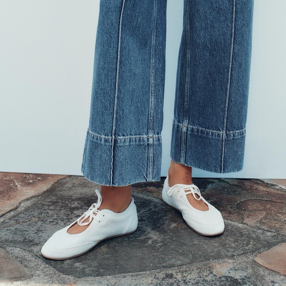 Laced ballet flats Zara - Picture 2 of 3